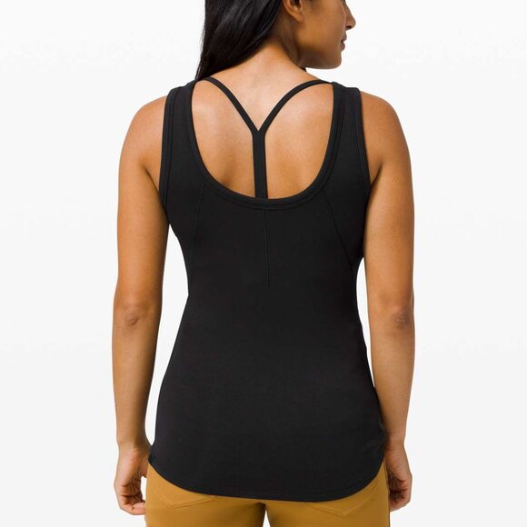 lululemon Hold Tight Scoop Neck Tank Top Black Size 4 - Picture 4 of 4